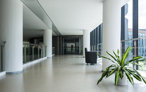 waiting area in a commercial area